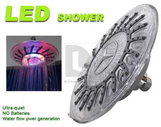   Automatic 7 Color LED Shower Head Showerhead Lights Home Water Bath