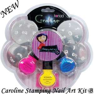 Konad Coraline Stamping Nail Design Art Kit Set B USA  