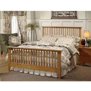   King Hillsdale Fargo Slat Bed in Light Oak Finish: Furniture & Decor