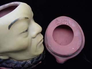DICKENS CHINAMAN TOBACCO JAR WELLER POTTERY 1890s  