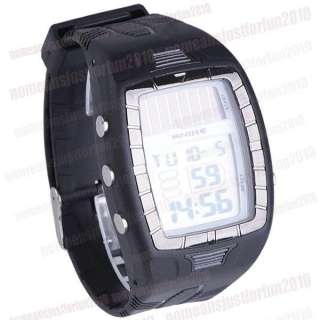 Solar Powered Digital Date Alarm Sport Wrist Watch M396  