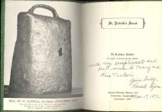 St Patricks Secret~Life Of~Ireland~History~SIGNED 1951  
