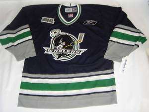 Plymouth Whalers OHL Semi Pro Jersey RBK Men Small Navy  