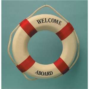  Welcome Aboard Cloth Life Ring   Nautical: Home & Kitchen
