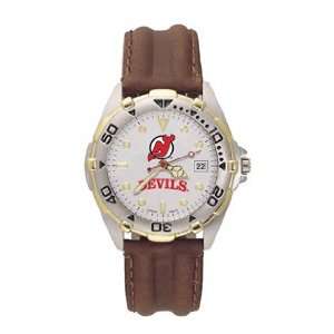  New Jersey Devils NHL All Star Mens Leather Sports Watch 