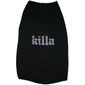  Killa Dog Tee, Black (2 XL): Kitchen & Dining