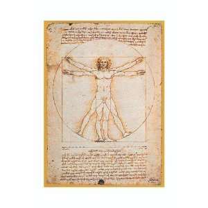  Leonardo Da Vinci   Human Proportions   VItruvius Man 