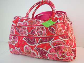 NWT Vera Bradley Rosy Posies Bag Weekender Handbag roomy Look@  
