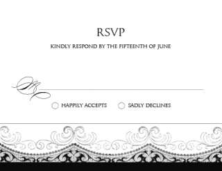LACE WEDDING INVITATIONS AND RSVP WITH ENVELOPES  