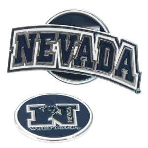   Nevada Reno Wolf Pack NCAA Hat Clip w/ Golf Ball Marker: Sports