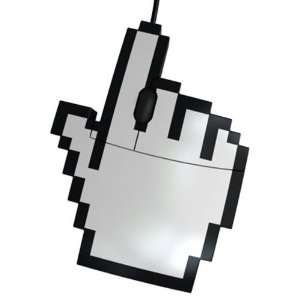 Retro Pointer Finger Cursor Icon Pixel Mouse Usb Pc Computer Geek 