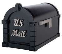 Gaines Keystone Mailbox and Deluxe Cuff Mail Box Post  