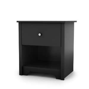 South Shore Industries Vito Collection Black Night Stand