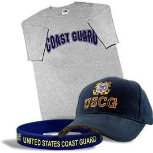  COAST GUARD   GIFT COMBO   SHIRT, HAT & BRACELET 