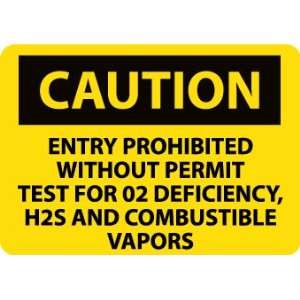   For 02 Deficiency, H2S And Combustible Vapors, 10X14, .040 Aluminum
