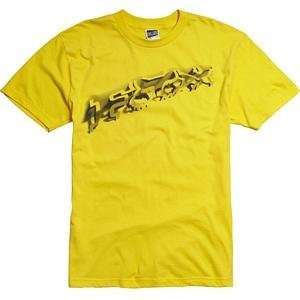   Fox Racing Paper Cut Short Sleeve T Shirt   Medium/Yellow: Automotive