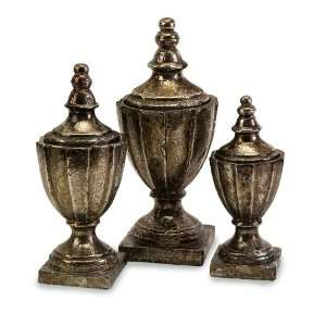  Neville Lidded Vases   Set of 3