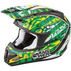 Answer Racing Alpha Air Mens A11 Comet MX Motorcycle Helmet   Green 