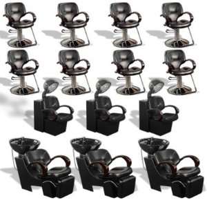  Collection featuring Eight (8) Styling Chairs, Three (3) Dryer 