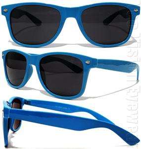Retro KISS Wayfarer Sunglasses Dark Smoke Lenses Blue KNS  