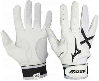 Mizuno Vintage   Adult   Pro Batting Gloves G3   White Small Pair 