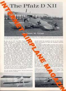 AIRCRAFT PROFILE 199 WW1 PFALZ D.XII GERMAN JASTA FIGHT  