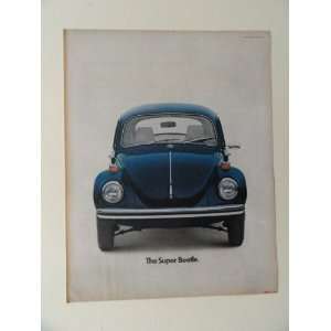1970 VW. 1970 full page print ad(The Super Beetle.) original vintage 