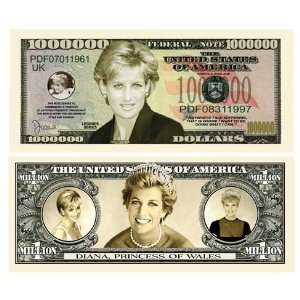   Princess Diana Million Dollar Bill (5/$3.00) 