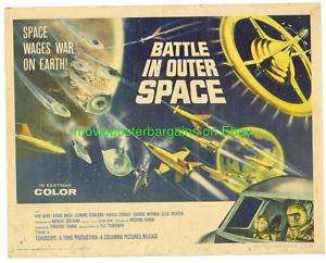 BATTLE IN OUTER SPACE HALF SHEET MOVIE POSTER  