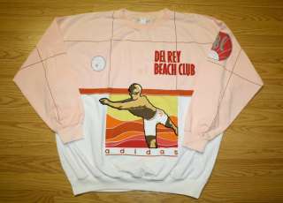 Vintage Adidas Del Ray Beach Club Sweatshirt Run DMC  