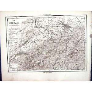  Emil Von SydowS Schul Atlas 1870 Map Die Schweiz 