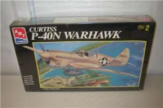 48 Curtiss P 40N Warhawk AMT/ERTL Plastic Model Kit  