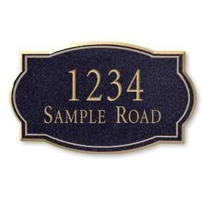   SERIES PLAQUE CLASSIC SMALL BLACK GOLD CHARACTERS SURFACE: Home