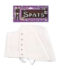 Grey White or Grey Spats   Mens Costume Accessories  