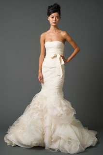Vera Wang Dusty Rose Wedding Evening Dress Ball Prom Bridal Gown Size 
