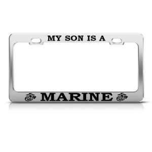  My Son Is A Marine Parents Military license plate frame 
