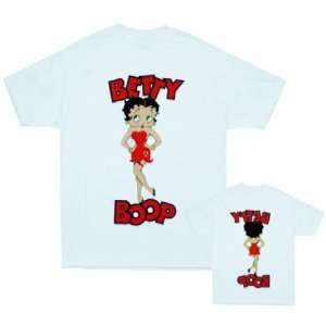 NJ Croce TS611 Basic Betty Boop T Shirt   White   Small