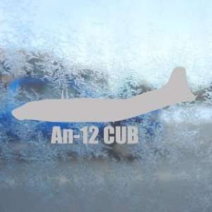  An 12 CUB Gray Decal Military Soldier Truck Window Gray 