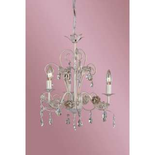 NEW 3 Light Floral Mini Chandelier Lighting Fixture, Flowers and 