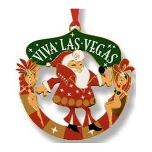  Las Vegas Metal Christmas Ornament Viva Die Cut Kitchen 