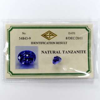   Natural Gem 4.66ct Oval AAA Violetish Blue TANZANITE, TANZANIA  