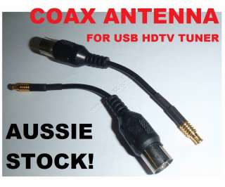 HDTV COAXIAL ANTENNA ADAPTER USB DTV Tuner Coax Signal  