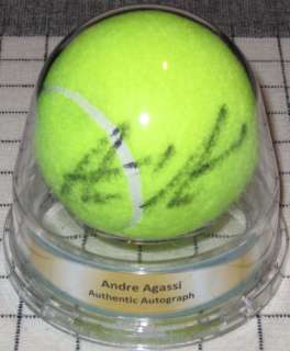 Andre Agassi AUTOGRAPH tennis ball Ace Authentics  