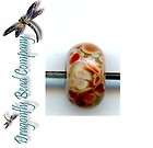 AGB On By lampwork boro glass beads  