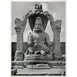  1938 Statue Narasimha Avatar Vishnu Vijayanagara India 