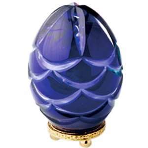  Faberge Cased Crystal Pine Cone Egg
