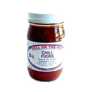 Hell on The Red Chili Fixins 16oz   6 Unit Pack  Grocery 