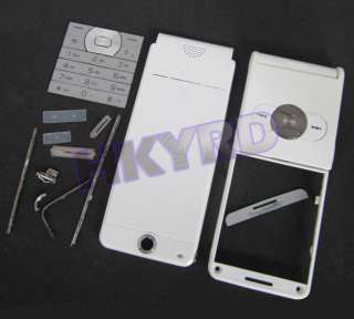 White Full Housing Cover Case Sony Ericsson W350 W350i  