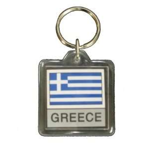 Greek Flag Keychain   1 pc 
