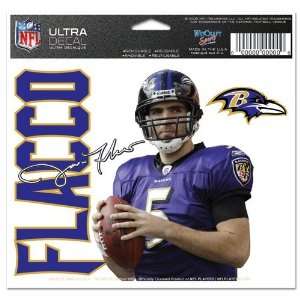  Joe Flacco   Baltimore Ravens 5x6 Cling Decal Sports 